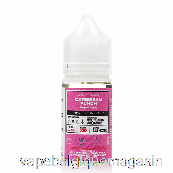 Vape Juice Caribbean Punch - Série Sel Bsx - 30ml 50mg